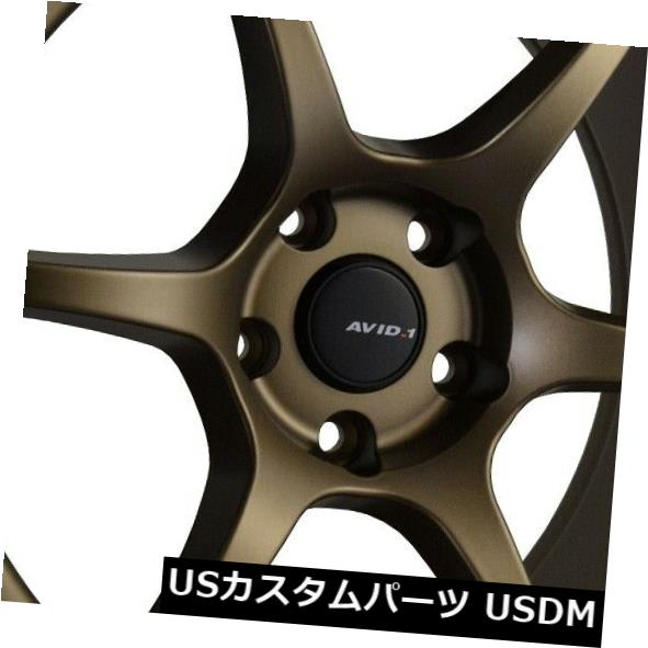海外輸入ホイール 18x8.5 F / 18x9.5 R +35 F / 38 R Avid 1 AV26 5x114.3マットブロンズリム（4個セット） 18x8.5 F/18x9.5 R +35 F/38 R Avid 1 AV26 5x114.3 Matte Bronze Rims (Set of 4) 【並行輸入品】 189,805円