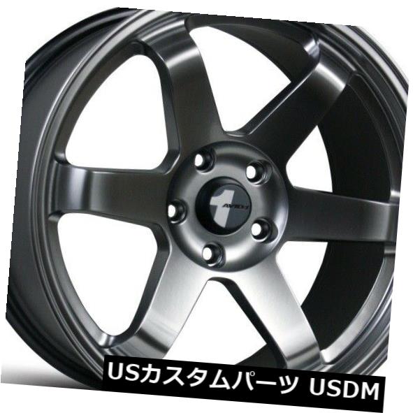 海外輸入ホイール 18X8.5 F / 18X9.5 R +35 F / 38 R Avid 1 AV06 5x114.3ハイパーブラックリム（4個セット） 18X8.5 F / 18X9.5 R +35 F / 38 R Avid 1 AV06 5x114.3 Hyper Black Rims (Set of 4) 【並行輸入品】｜カスタムパーツ WORLD倉庫
