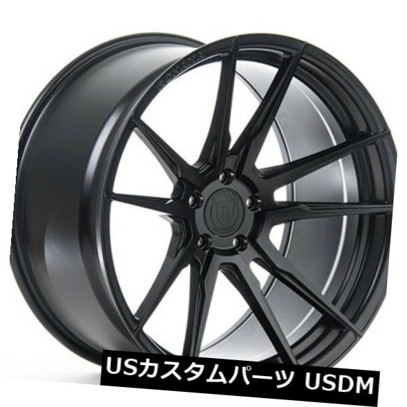 海外輸入ホイール 20x9 / 10 Rohana RF2 5x112 +35/45マットブラックホイール（4個セット） 20x9/10 Rohana RF2 5x112 +35/45 Matte Black Wheels (Set of 4) 【並行輸入品】