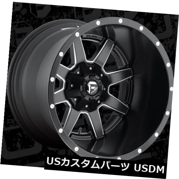海外輸入ホイール Fuel Maverick D538 20x14 8x6.5 ET-76ブラックリム(4個セット) Fuel Maverick D538 20x14 8x6.5 ET-76 Black Rims (Set of 4) 【並行輸入品】