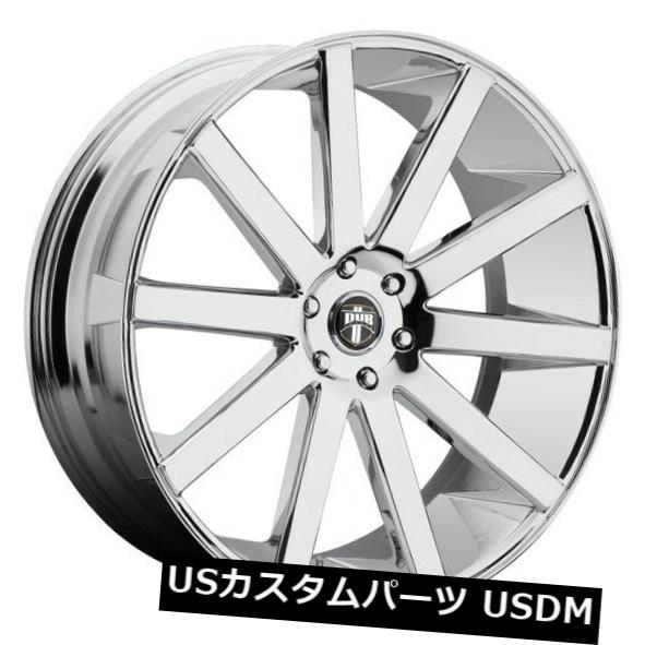 海外輸入ホイール 22x9ダブショットカラーS120 5x4.5 ET38クロームホイール（4個セット） 22x9 Dub Shot Calla S120 5x4.5 ET38 Chrome Wheels (Set of 4) 【並行輸入品】