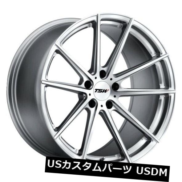 海外輸入ホイール 20x9 TSWバサースト5x114.3リム+20シルバーホイール（4個セット） 20x9 TSW Bathurst 5x114.3 Rims +20 Silver Wheels (Set of 4) 【並行輸入品】