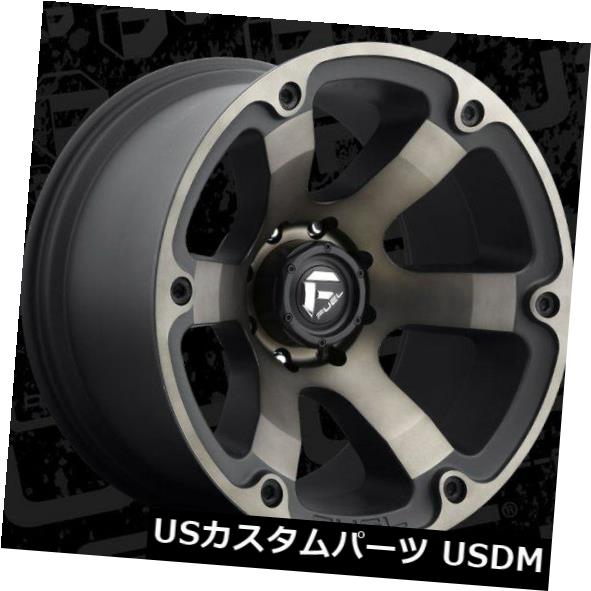 海外輸入ホイール フューエルビーストD564 22x12 8x170 ET-44ブラックマシニングティントホイールリム（4個セット） Fuel Beast D564 22x12 8x170 ET-44 Black Machined Tint Wheels Rims (Set of 4) 【並行輸入品】