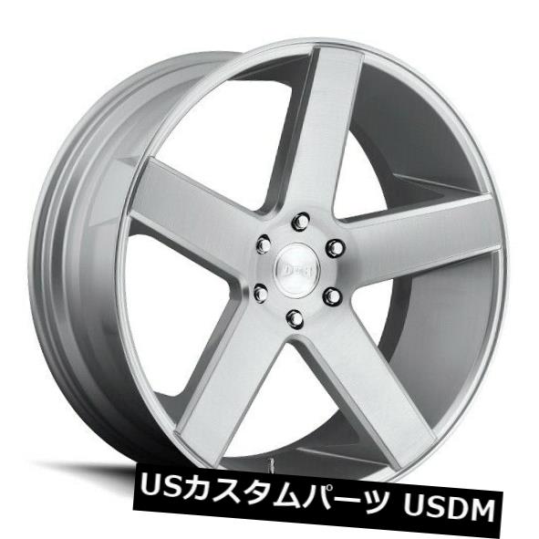 海外輸入ホイール 24x10ダブS218バラー5x127 ET11ブラッシュドシルバーリム（4個セット） 24x10 Dub S218 Baller 5x127 ET11 Brushed Silver Rims (Set of 4) 【並行輸入品】｜カスタムパーツ WORLD倉庫