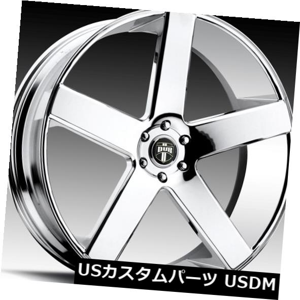 海外輸入ホイール 22x9.5ダブバラーS115 5x5.0 ET11クロームホイール(4個セット) 22x9.5 Dub Baller S115 5x5.0 ET11 Chrome Wheels (Set of 4) 【並行輸入品】|カスタムパーツ WORLD倉庫