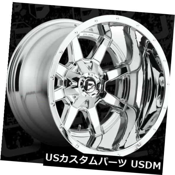 海外輸入ホイール 20x14燃料D536 Maverick 8x165.1 ET-76クロムリム(4個セット) 20x14 Fuel D536 Maverick 8x165.1 ET-76 Chrome Rims (Set of 4) 【並行輸入品】|カスタムパーツ WORLD倉庫
