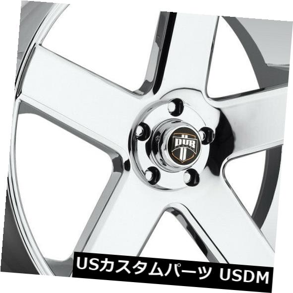 海外輸入ホイール 22x9.5ダブS115バラー5x115 ET13クロームリム（4個セット） 22x9.5 Dub S115 Baller 5x115 ET13 Chrome Rims (Set of 4) 【並行輸入品】
