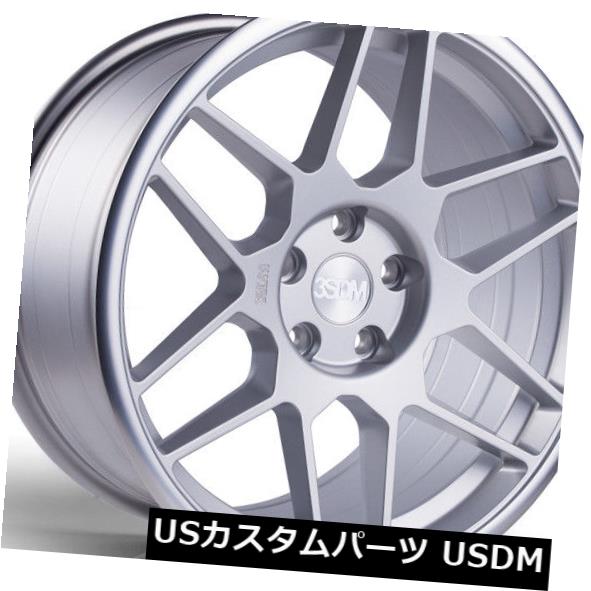 海外輸入ホイール 19X8.5 / 19X10 3SDM 0.09 5X120 +35/40シルバーポリッシュリップホイール（4個セット） 19X8.5/19X10 3SDM 0.09 5X120 +35/40 Silver Polished Lip Wheels (Set of 4) 【並行輸入品】