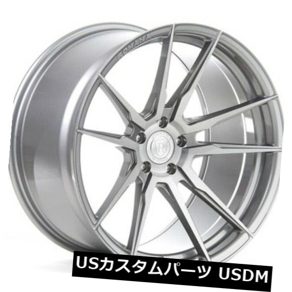海外輸入ホイール 19x8.5 / 9.5 Rohana RF2 5x100 +35ブラシ付きチタンホイール(4個セット) 19x8.5/9.5 Rohana RF2 5x100 +35 Brushed Titanium Wheels (Set of 4) 【並行輸入品】|カスタムパーツ WORLD倉庫