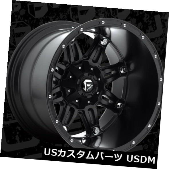 海外輸入ホイール 燃料人質D531 20x14 6x135 / 6x5.5 ET-76マットブラックホイールリム(4個セット) Fuel Hostage D531 20x14 6x135/6x5.5 ET-76 Matte Black Wheels Rims (Set of 4) 【並行輸入品】