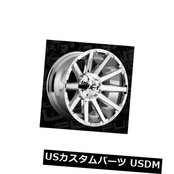 海外輸入ホイール 20x10 Fuel D614 Contra 6x135 / 6x139.7 ET-19 Chrome Wheels（4個セット） 20x10 Fuel D614 Contra 6x135/6x139.7 ET-19 Chrome Wheels (Set of 4) 【並行輸入品】｜カスタムパーツ WORLD倉庫