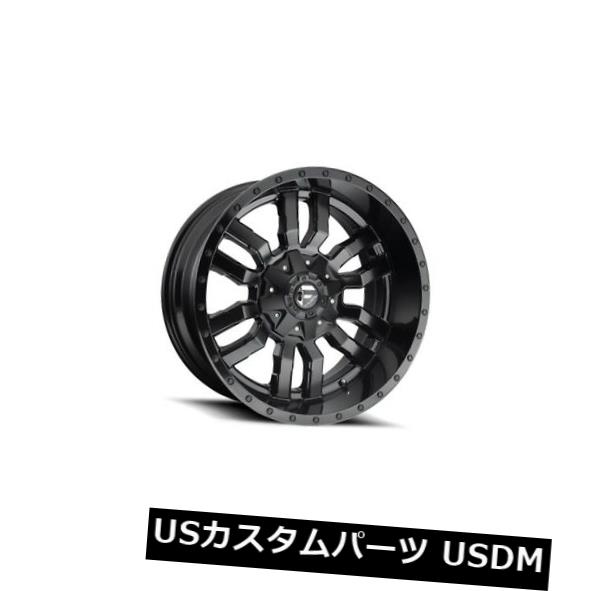 海外輸入ホイール 24x14フューエルD596 8x6.5 ET-75グロスマットブラックホイール（4個セット） 24x14 FUEL D596 8x6.5 ET-75 Gloss Matte Black Wheels (Set of 4) 【並行輸入品】｜カスタムパーツ WORLD倉庫