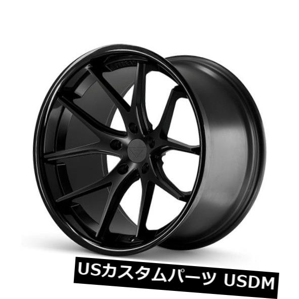 海外輸入ホイール 19x8.5F / 19x10。 5R Ferrada FR2 5x114.3 +15/25マットブラックホイール(4個セット) 19x8.5F/19x10.5R Ferrada FR2 5x114.3 +15/25 Matte Black Wheels (Set of 4) 【並行輸入品】
