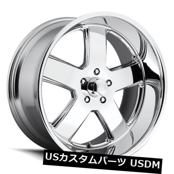 海外輸入ホイール 22x11 US MAG U116 5x5.0 ET18クロームホイール（4個セット） 22x11 US MAG U116 5x5.0 ET18 Chrome Wheels (Set of 4) 【並行輸入品】