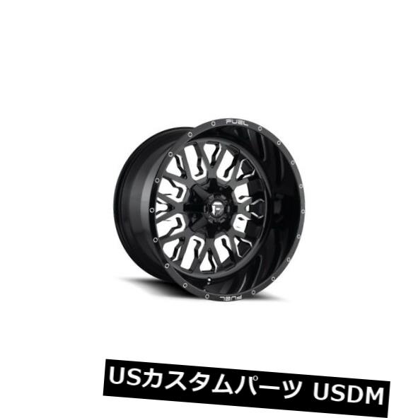 海外輸入ホイール 24x14フューエルD611 8x6.5 ET-75ブラックリム(4個セット) 24x14 FUEL D611 8x6.5 ET-75 Black Rims (Set of 4) 【並行輸入品】|カスタムパーツ WORLD倉庫
