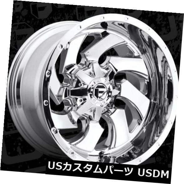 海外輸入ホイール Fuel Cleaver 20x12 8x6.5 ET-44クロームホイール（4個セット） Fuel Cleaver 20x12 8x6.5 ET-44 Chrome Wheels (Set of 4) 【並行輸入品】