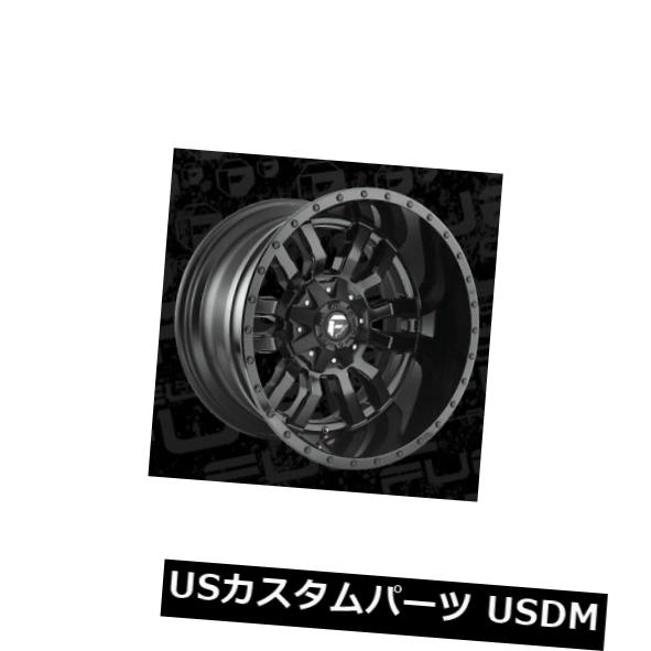 海外輸入ホイール 20x12燃料D596スレッジ5x139.7 / 5x150 ET-44マットブラックリム（4個セット） 20x12 Fuel D596 Sledge 5x139.7/5x150 ET-44 Matte Black Rims (Set of 4) 【並行輸入品】