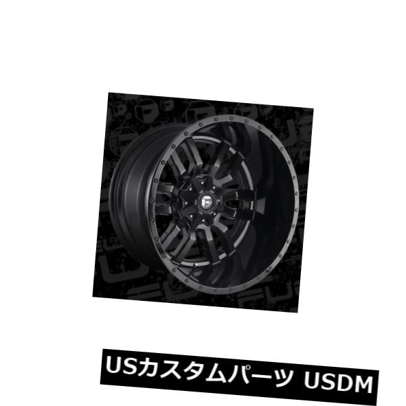 海外輸入ホイール 24x14燃料D596スレッジ8x170 ET-75マットブラックリム（4個セット） 24x14 Fuel D596 Sledge 8x170 ET-75 Matte Black Rims (Set of 4) 【並行輸入品】｜カスタムパーツ WORLD倉庫