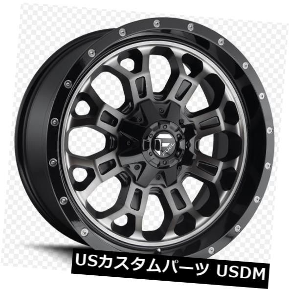 海外輸入ホイール 22x12フューエルD561 8x180 ET-44マットブラックマシンホイール（4個セット） 22x12 FUEL D561 8x180 ET-44 Matte Black Machine Wheels (Set of 4) 【並行輸入品】
