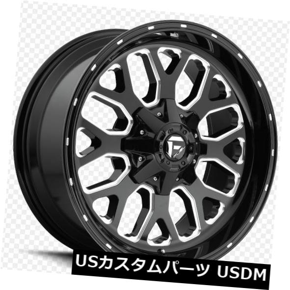 海外輸入ホイール 22x14フューエルD588 8x6.5 ET-75グロスブラックホイール（4個セット） 22x14 FUEL D588 8x6.5 ET-75 Gloss Black Wheels (Set of 4) 【並行輸入品】 325,166円