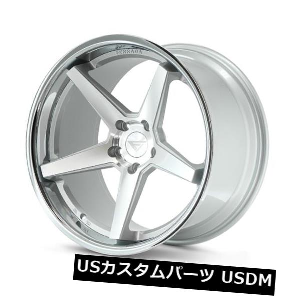 海外輸入ホイール Ferrada FR3 19x8.5 5x114 +15 Machine Silver / Chrome LipWheels（4個セット） Ferrada FR3 19x8.5 5x114 +15 Machine Silver / Chrome LipWheels (Set of 4) 【並行輸入品】｜カスタムパーツ WORLD倉庫