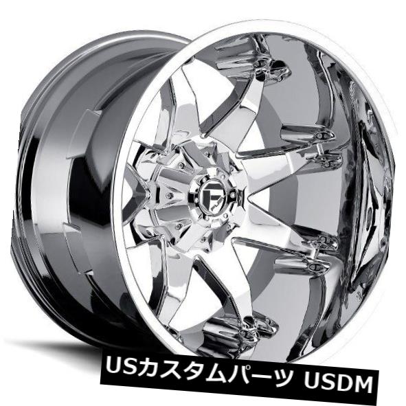 海外輸入ホイール 20x12フューエルD508 8x170 ET-44クロームホイール（4個セット） 20x12 FUEL D508 8x170 ET-44 Chrome Wheels (Set of 4) 【並行輸入品】