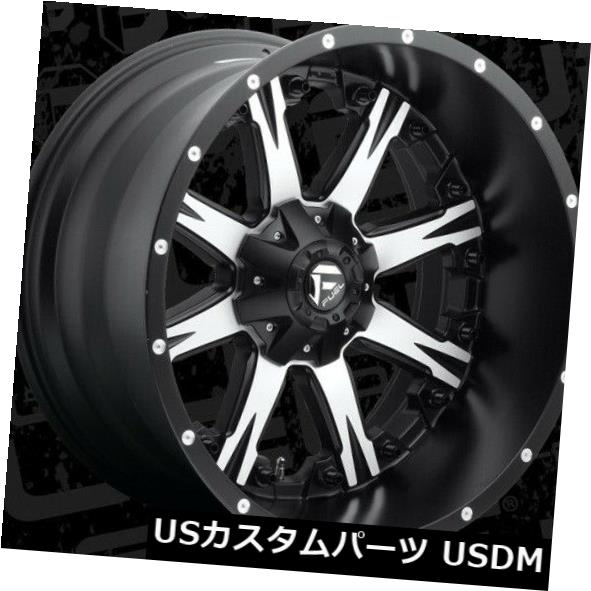 海外輸入ホイール 22x12 Fuel D541 Nutz 8x170 ET-44 Black Machined Face Rims（4個セット） 22x12 Fuel D541 Nutz 8x170 ET-44 Black Machined Face Rims (Set of 4) 【並行輸入品】｜カスタムパーツ WORLD倉庫