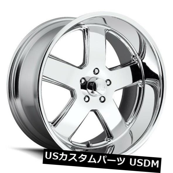 海外輸入ホイール 22x9 Us Mag Hustler U116 5x5.0 ET1クロームホイール（4個セット） 22x9 Us Mag Hustler U116 5x5.0 ET1 Chrome Wheels (Set of 4) 【並行輸入品】