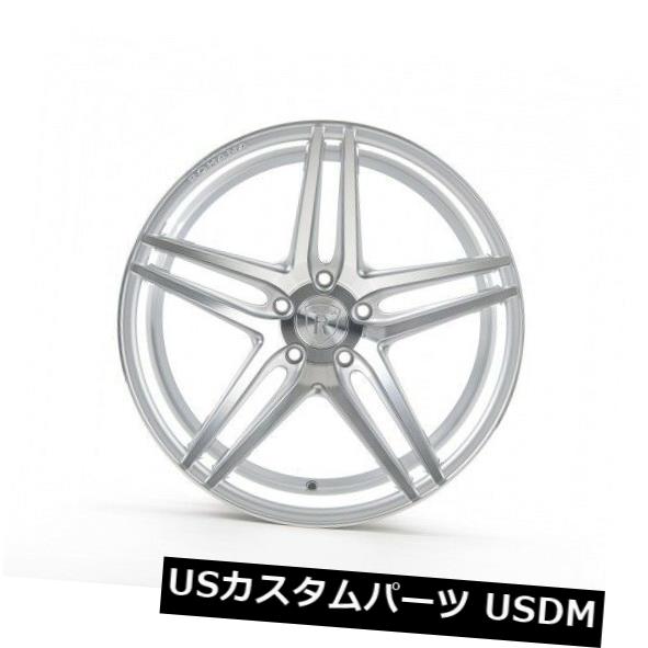 海外輸入ホイール 20x9 / 20x11 Rohana RC8 5x120 +20/25マシンシルバーホイール（4個セット） 20x9/20x11 Rohana RC8 5x120 +20/25 Machine Silver Wheels (Set of 4) 【並行輸入品】