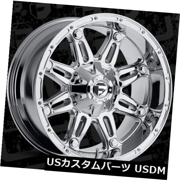 海外輸入ホイール 燃料人質D530 20x10 6x135 / 6x5.5 ET-24クロームホイールリム（4個セット） Fuel Hostage D530 20x10 6x135/6x5.5 ET-24 Chrome Wheels Rims (Set of 4) 【並行輸入品】