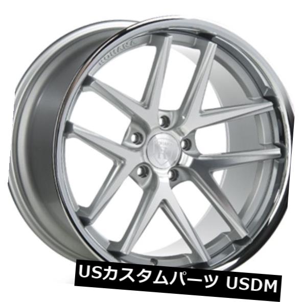 海外輸入ホイール Rohana RC9 22x9 5x120 +30 Machine Silver / Stainle ssリップリム（4個セット） Rohana RC9 22x9 5x120 +30 Machine Silver/Stainless Lip Rims (Set of 4) 【並行輸入品】｜カスタムパーツ WORLD倉庫