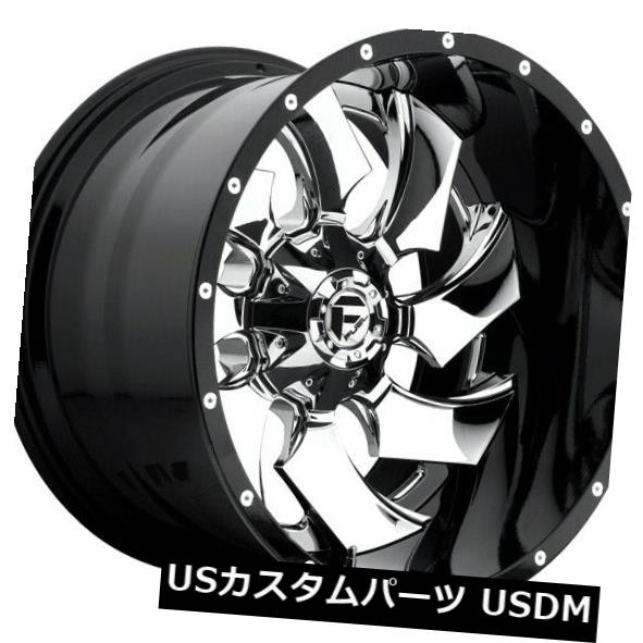 海外輸入ホイール Fuel Cleaver D240 20x9 5x5.5 / 5x150 ET20クロームホイールリム（4個セット） Fuel Cleaver D240 20x9 5x5.5/5x150 ET20 Chrome Wheels Rims (Set of 4) 【並行輸入品】