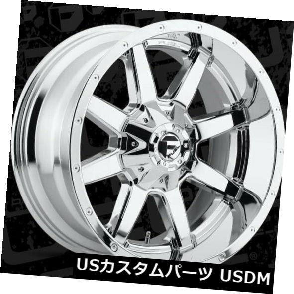 海外輸入ホイール 20x10 Fuel D536 Maverick 6x135 / 6x139.7 ET-24 Chrome Rims（4個セット） 20x10 Fuel D536 Maverick 6x135/6x139.7 ET-24 Chrome Rims (Set of 4) 【並行輸入品】