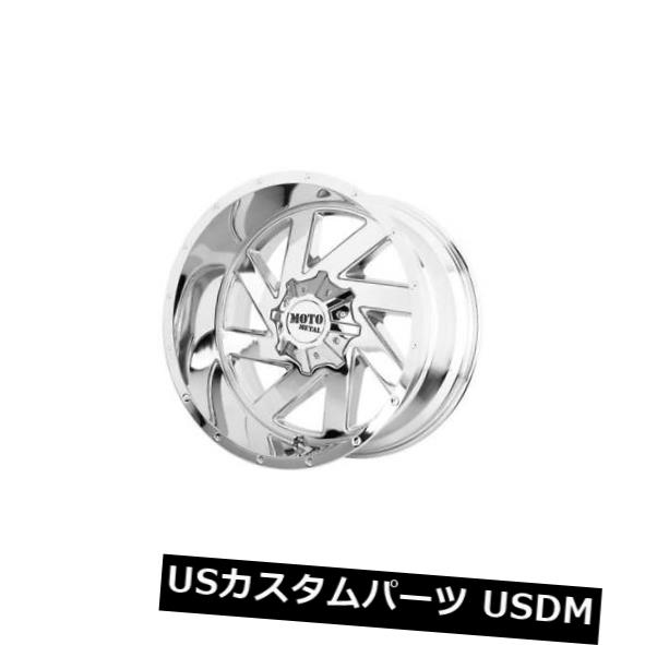 海外輸入ホイール 20x12 MOTO METAL MELEE 8x165.1 ET-44クロムリム（4個セット） 20x12 MOTO METAL MELEE 8x165.1 ET-44 Chrome Rims (Set of 4) 【並行輸入品】