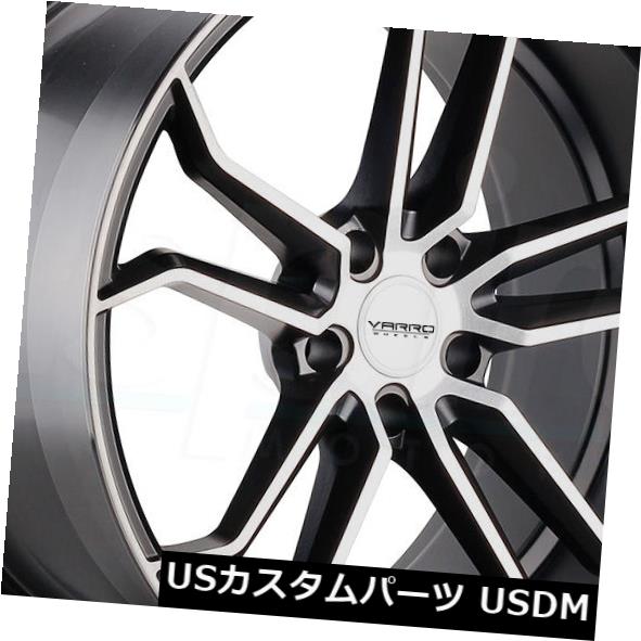 海外輸入ホイール 20X11 Varro VD02 5x120.65mm +73グロスブラックブラッシュフェイスホイール（4個セット） 20X11 Varro VD02 5x120.65mm +73 Gloss Black Brushed Face Wheels (Set of 4) 【並行輸入品】