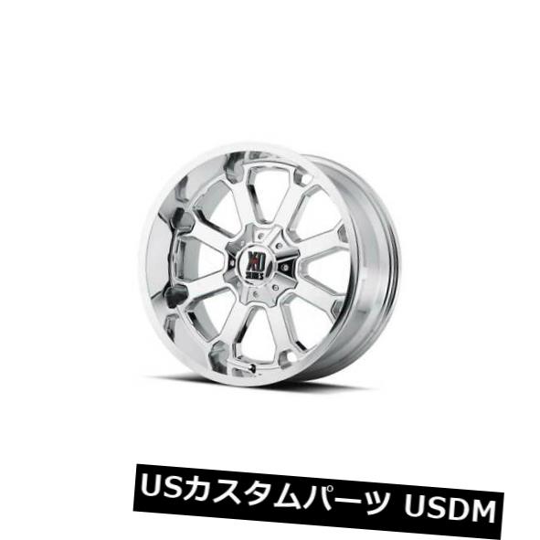 海外輸入ホイール 20x12 XDシリーズBY KMCリムBUCK 25 8x170 ET-44クロムリム（4個セット） 20x12 XD SERIES BY KMC Rims BUCK 25 8x170 ET-44 Chrome Rims (Set of 4) 【並行輸入品】