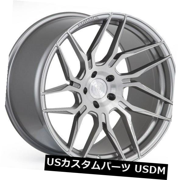 海外輸入ホイール 19x8.5 / 9.5 Rohana RFX7 5x120 +33/35ブラッシュドチタンホイール（4個セット） 19x8.5/9.5 Rohana RFX7 5x120 +33/35 Brushed Titanium Wheels (Set of 4) 【並行輸入品】
