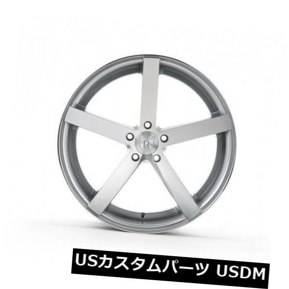 海外輸入ホイール 20x9 / 20x11 Rohana RC22 5x114mm +15/20マシンシルバーホイール（4個セット） 20x9/20x11 Rohana RC22 5x114mm +15/20 Machine Silver Wheels (Set of 4) 【並行輸入品】