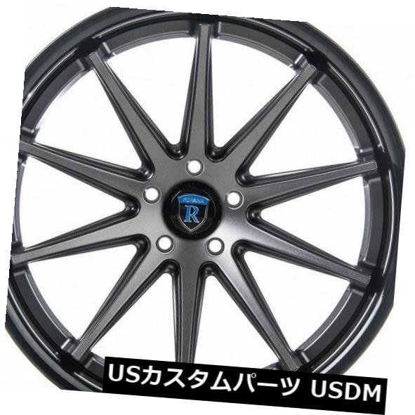 海外輸入ホイール Rohana 20x9 F / 20x10R 5x120mm +20/25マットグラファイトホイール(4個セット) Rohana 20x9 F/20x10R 5x120mm +20/25 matte Graphite Wheels (set of 4) 【並行輸入品】