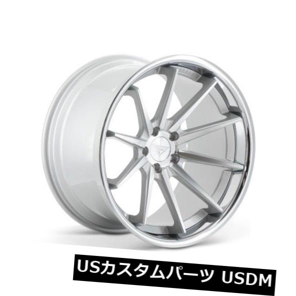 海外輸入ホイール 20x9 Ferrada FR4 5x115 +15マシンシルバー/クロームリップホイール（4個セット） 20x9 Ferrada FR4 5x115 +15 Machine Silver/Chrome Lip Wheels (Set of 4) 【並行輸入品】｜カスタムパーツ WORLD倉庫
