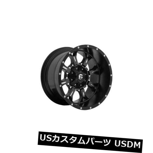 海外輸入ホイール フューエルクランクD517 20x12 6x135 / 6x5.5 ET-44ブラックリム（4個セット） Fuel Krank D517 20x12 6x135/6x5.5 ET-44 Black Rims (Set of 4) 【並行輸入品】