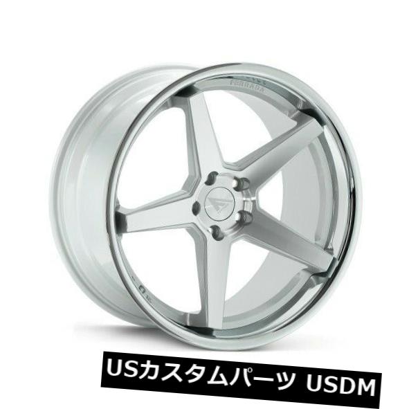 海外輸入ホイール 22x11 Ferrada FR3 5x115 +20マシンシルバー/クロームリップホイール(4個セット) 22x11 Ferrada FR3 5x115 +20 Machine Silver/Chrome Lip Wheels (Set of 4) 【並行輸入品】|カスタムパーツ WORLD倉庫