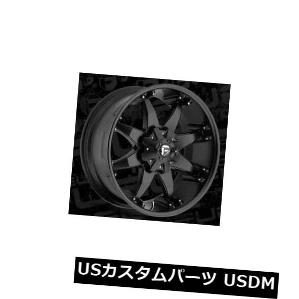 海外輸入ホイール 燃料オクタンD509 22x14 8x6.5 ET-76マットブラックホイールリム（4個セット） Fuel Octane D509 22x14 8x6.5 ET-76 Matte Black Wheels Rims (Set of 4) 【並行輸入品】