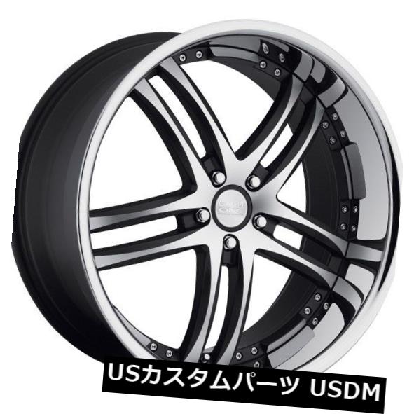海外輸入ホイール 22X10.5 Concept One RS55 5x120 ET25マットブラック/マシニングホイール（4個セット） 22X10.5 Concept One RS55 5x120 ET25 Matte Black/Machined Wheels (Set of 4) 【並行輸入品】｜カスタムパーツ WORLD倉庫