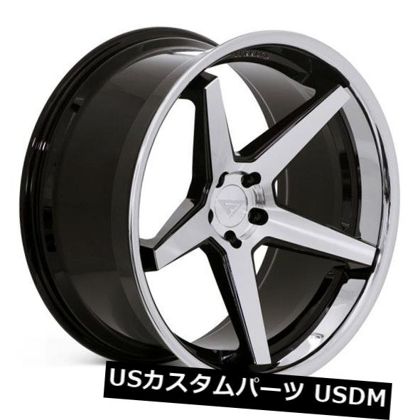 海外輸入ホイール 22x10.5 Ferrada FR3 5x120 +40マシンブラック/クロームリップホイール(4個セット) 22x10.5 Ferrada FR3 5x120 +40 Machine Black / Chrome Lip Wheels (Set of 4) 【並行輸入品】|カスタムパーツ WORLD倉庫