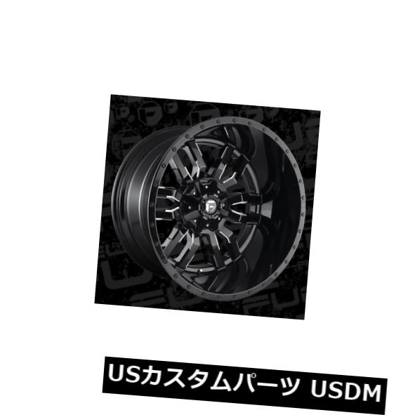 海外輸入ホイール 24x12 Fuel D595 Sledge 6x135/6x139.7 ET-44 Black &amp; Milled Rims (Set of 4) 【並行輸入品】｜カスタムパーツ WORLD倉庫