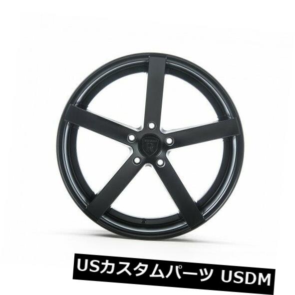 海外輸入ホイール 22x9 / 22x11 Rohana RC22 5x112mm +30/45マットブラックホイール（4個セット） 22x9/22x11 Rohana RC22 5x112mm +30/45 Matte Black Wheels (Set of 4) 【並行輸入品】