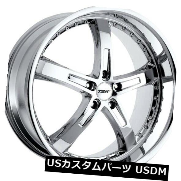 海外輸入ホイール 20x8.5 TSW Jarama 5x120リム+20クロームホイール（4個セット） 20x8.5 TSW Jarama 5x120 Rims +20 Chrome Wheels (Set of 4) 【並行輸入品】｜カスタムパーツ WORLD倉庫