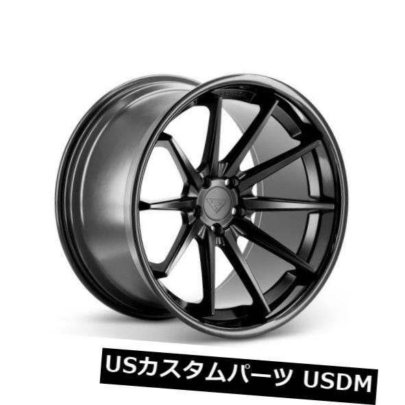 海外輸入ホイール 20x9 Ferrada FR4 5x112 +35マットブラック/グロスブラックリップホイール(4個セット) 20x9 Ferrada FR4 5x112 +35 Matte Black/Gloss Black Lip Wheels (Set of 4) 【並行輸入品】|カスタムパーツ WORLD倉庫
