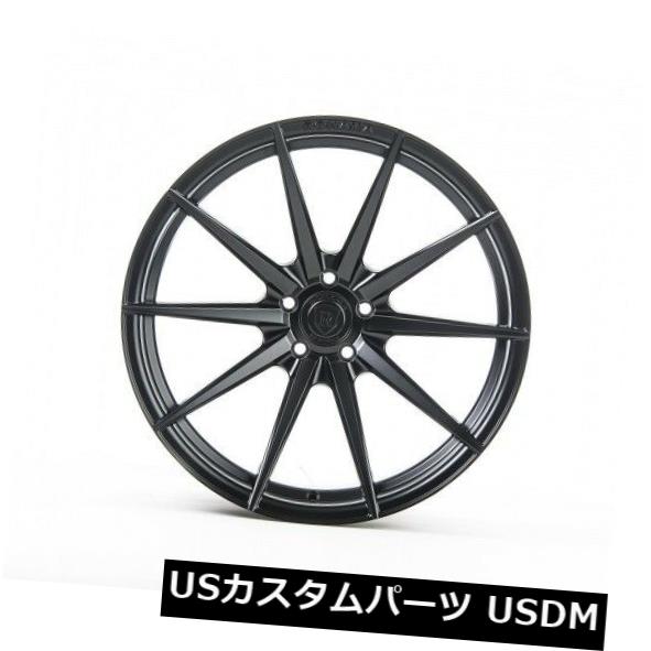 海外輸入ホイール Rohana RF1 20x9 5x120 et35マットブラックホイールリム（4個セット） Rohana RF1 20x9 5x120 et35 Matte Black Wheels Rims (set of 4) 【並行輸入品】